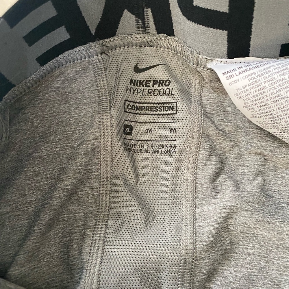 Nike XL Youth Compression Pants - Gray